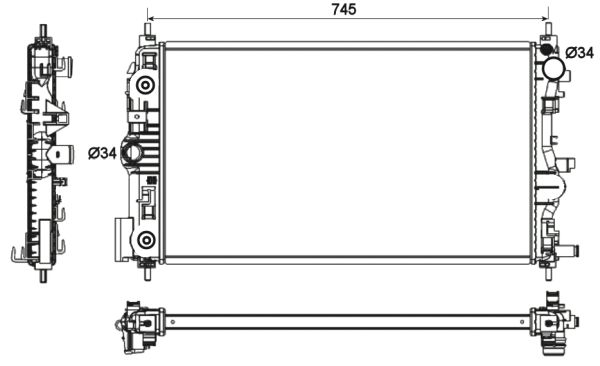 RADIATORE CHEVROLET ORLANDO 2.0D 11-