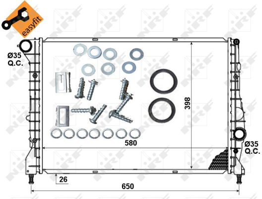 RADIATORE ALFA ROMEO 147 1.9D 01-