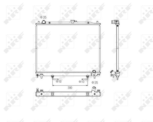 RADIATORE MITSUBISHI PAJERO 3.2D 00-