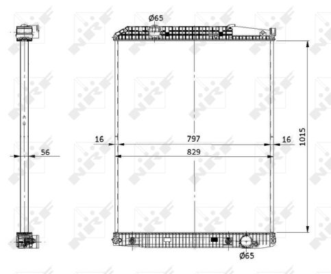 RADIATORE MERCEDES ACTROS 96-