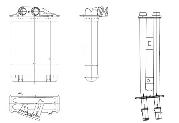 HEAT EXCHANGER, INTERIOR HEATING FIAT 500 1.2 08-