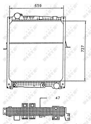 RADIATORE MERCEDES MK 93-