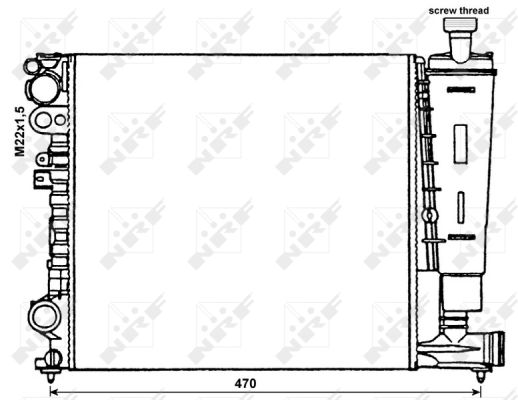 RADIATORE PEUGEOT 806 2.0 95-