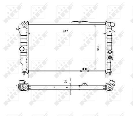 RADIATORE OPEL VECTRA 1.8 89-