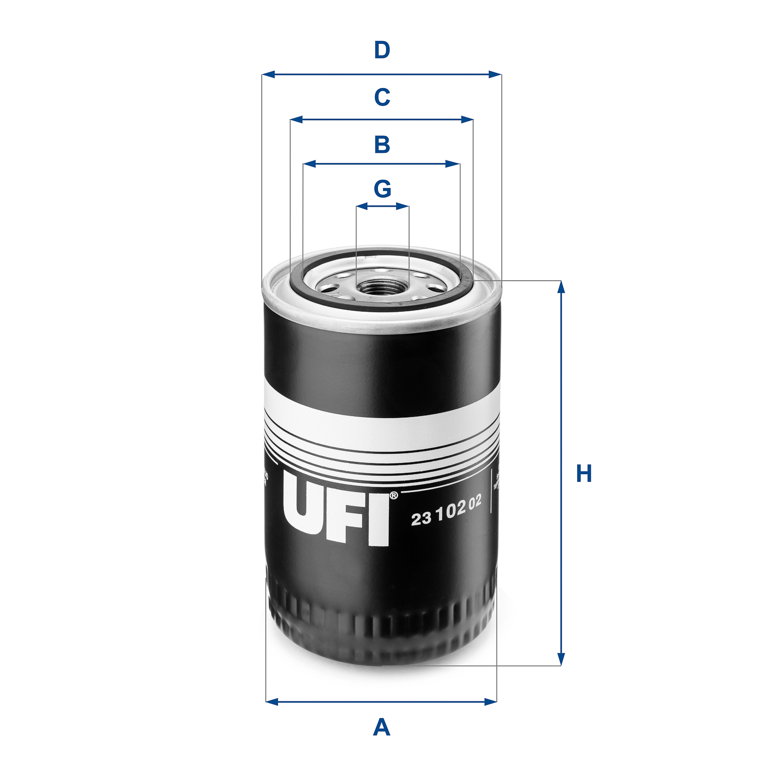 Filtro olio UFI 23.102.02