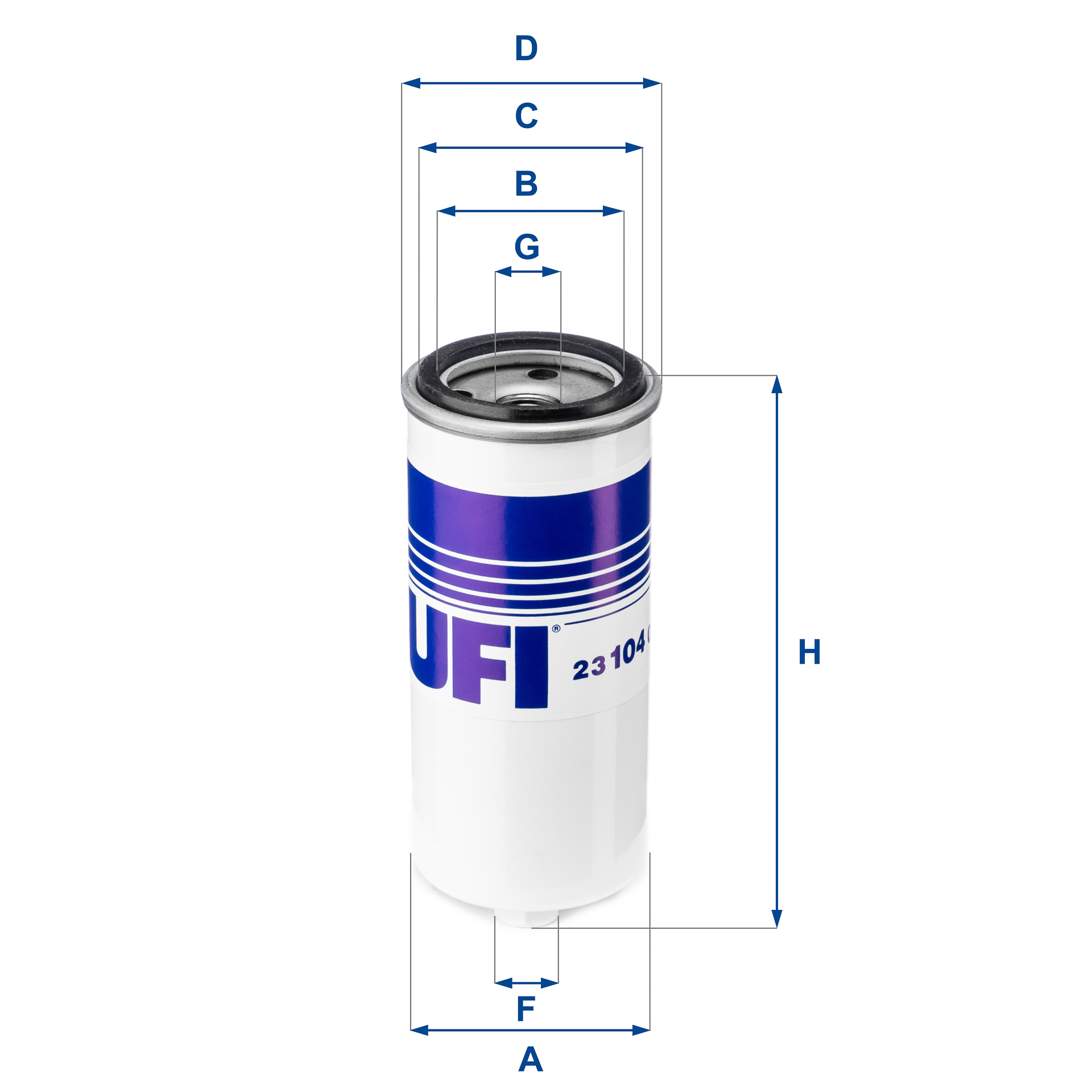Filtro olio UFI 23.104.00
