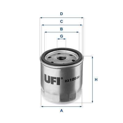 Filtro olio UFI 23.105.00