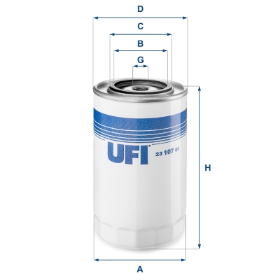 Filtro olio UFI 23.107.01