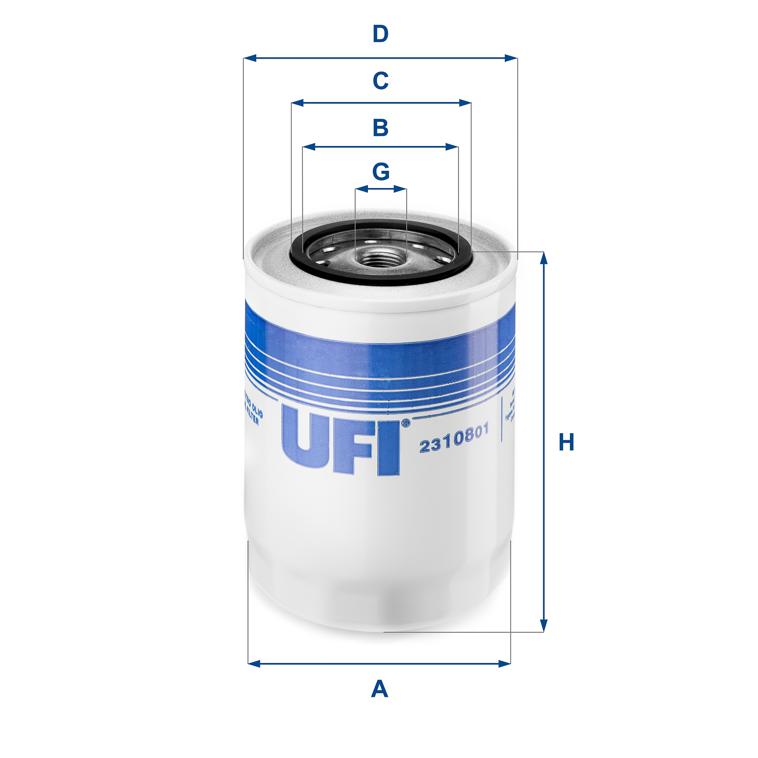 Filtro olio UFI 23.108.01