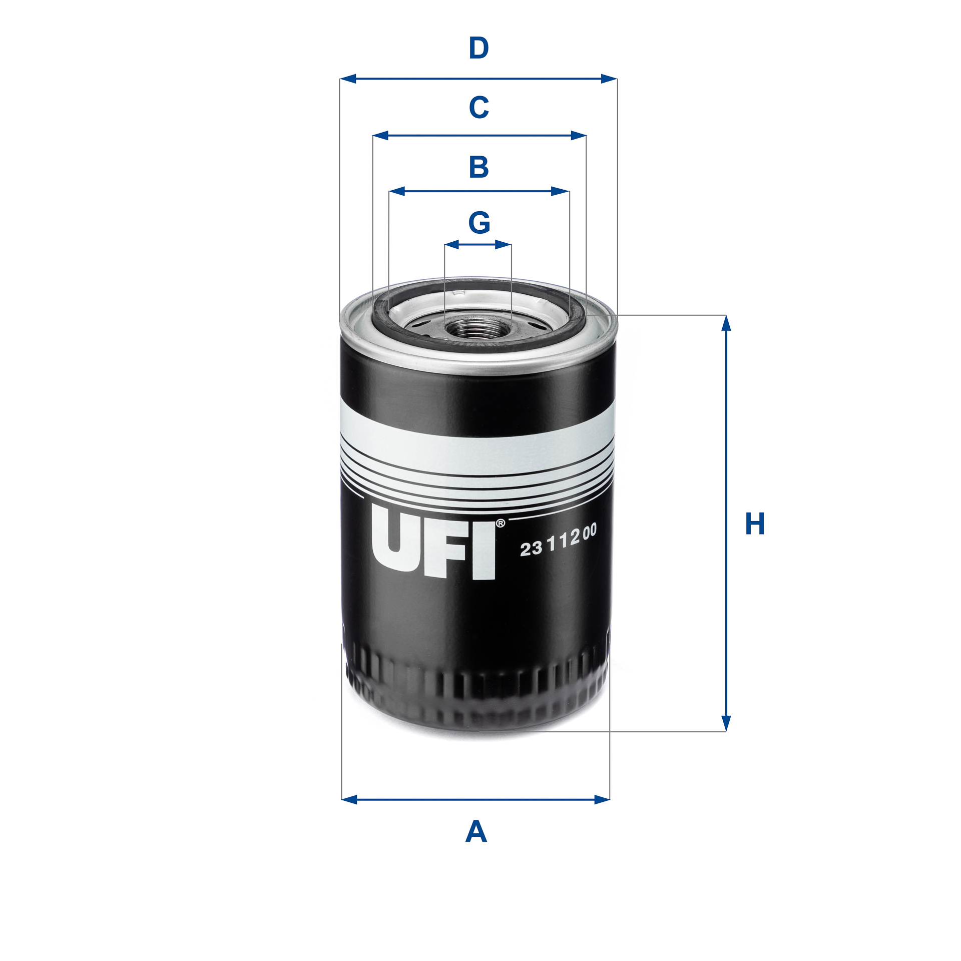 Filtro olio UFI 23.112.00