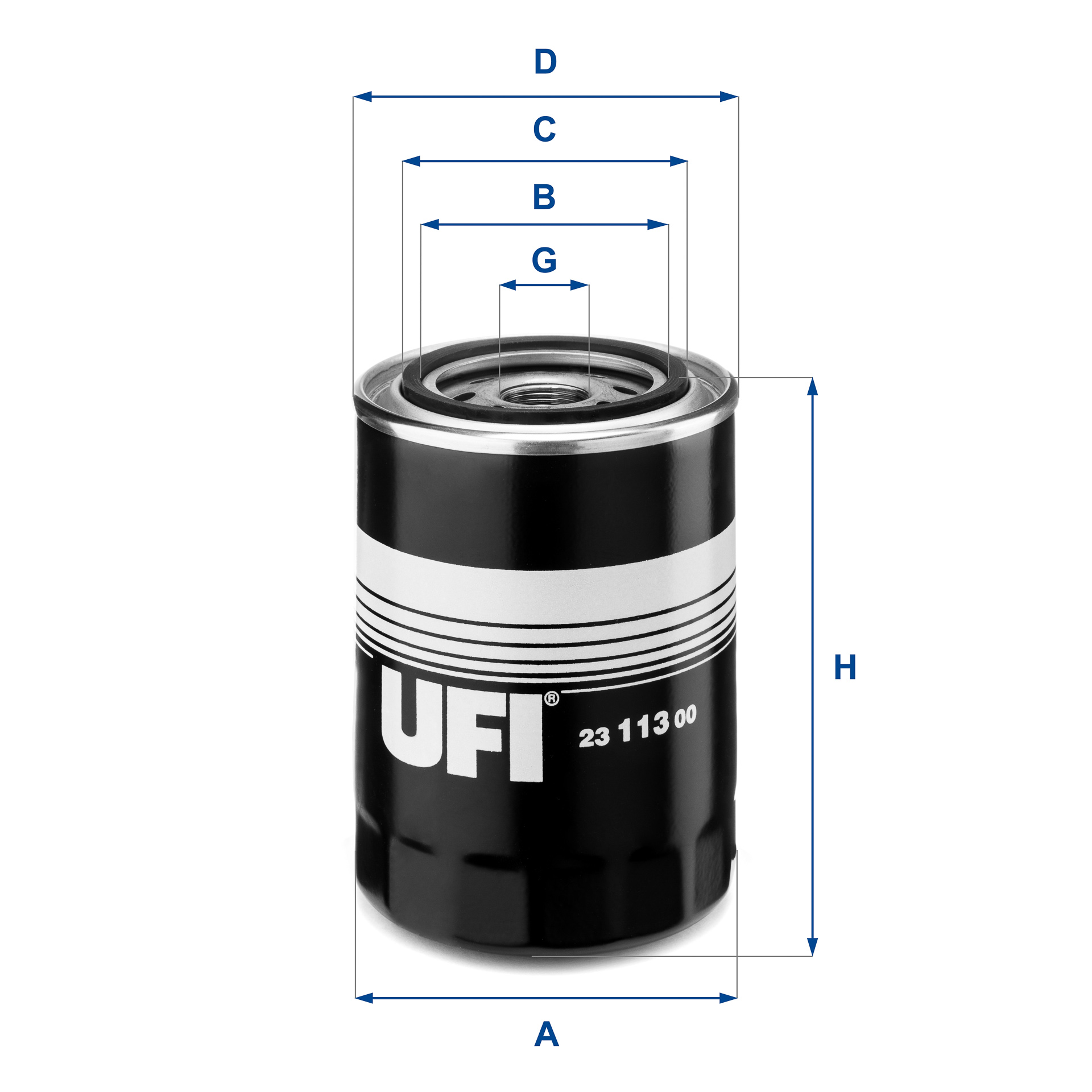 Filtro olio UFI 23.113.00
