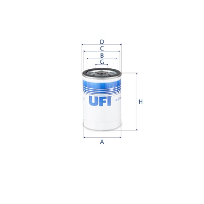 Filtro olio UFI 23.117.00