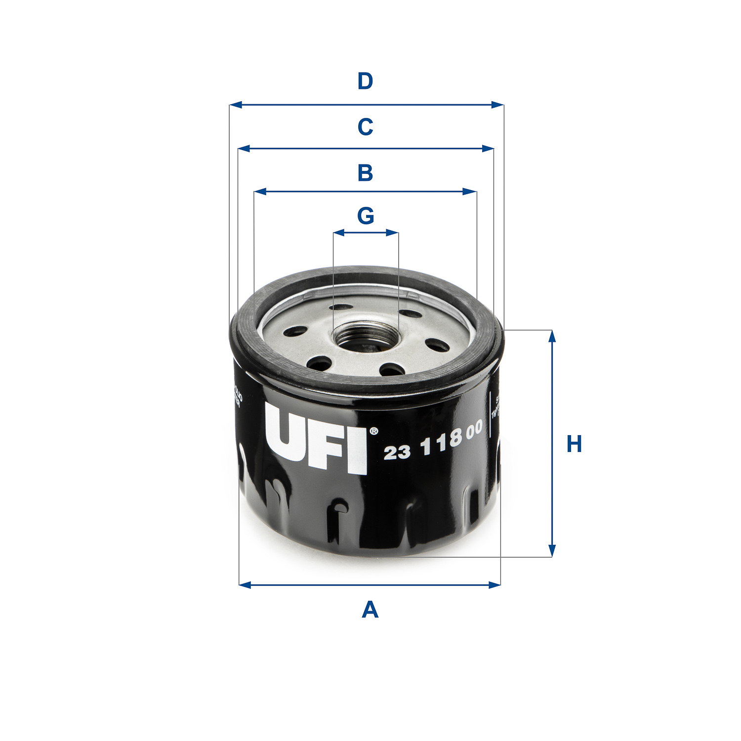 Filtro olio UFI 23.118.00