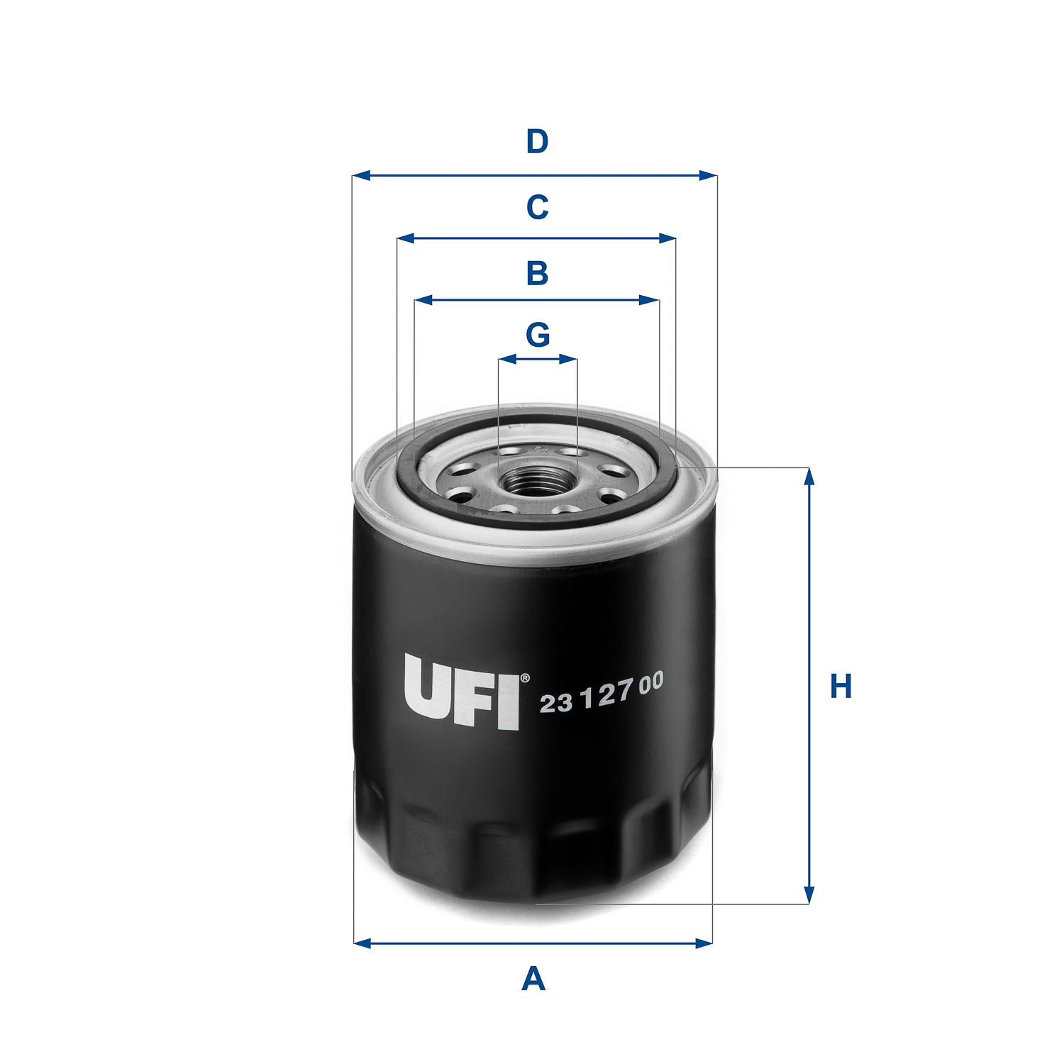 Filtro olio UFI 23.127.00