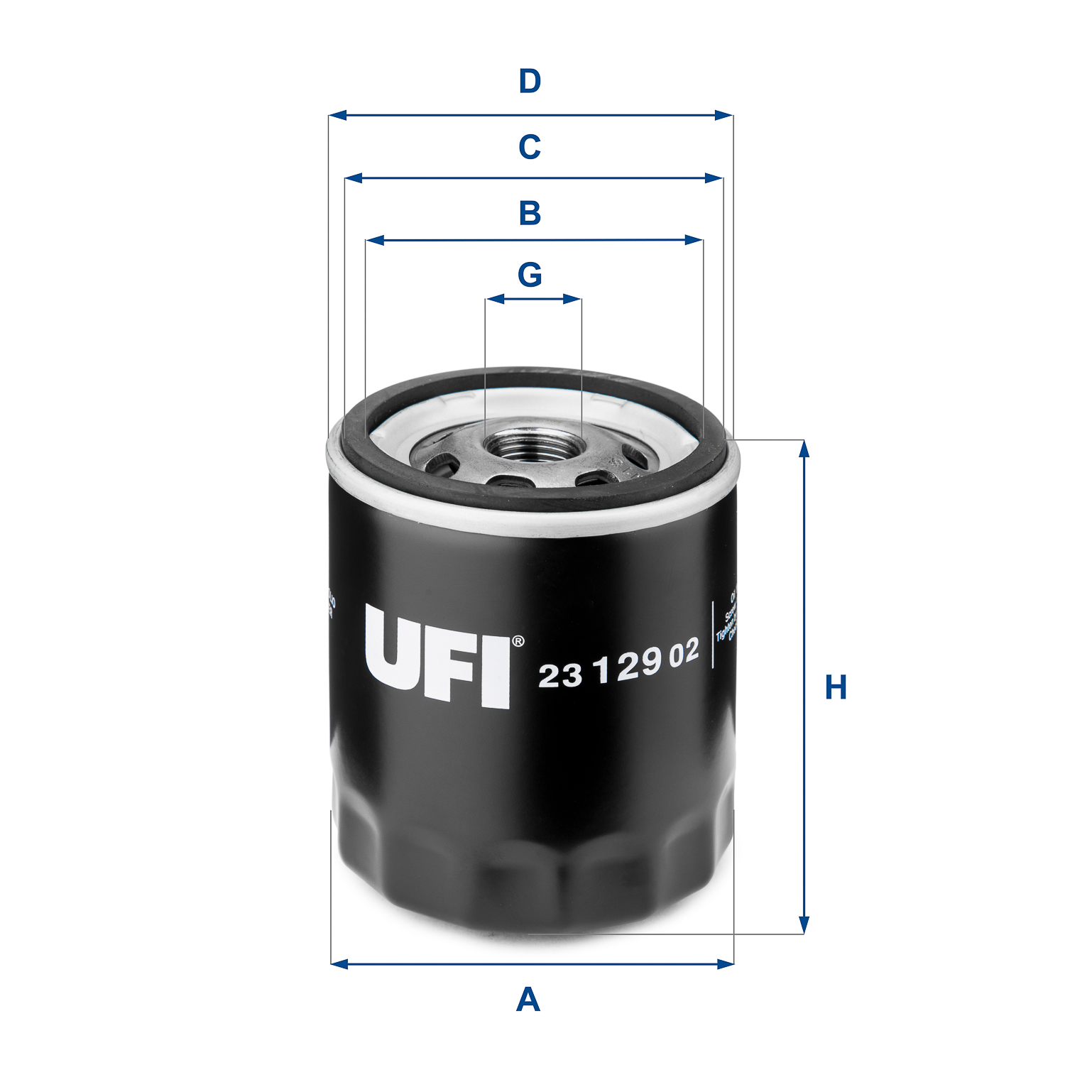 Filtro olio UFI 23.129.02