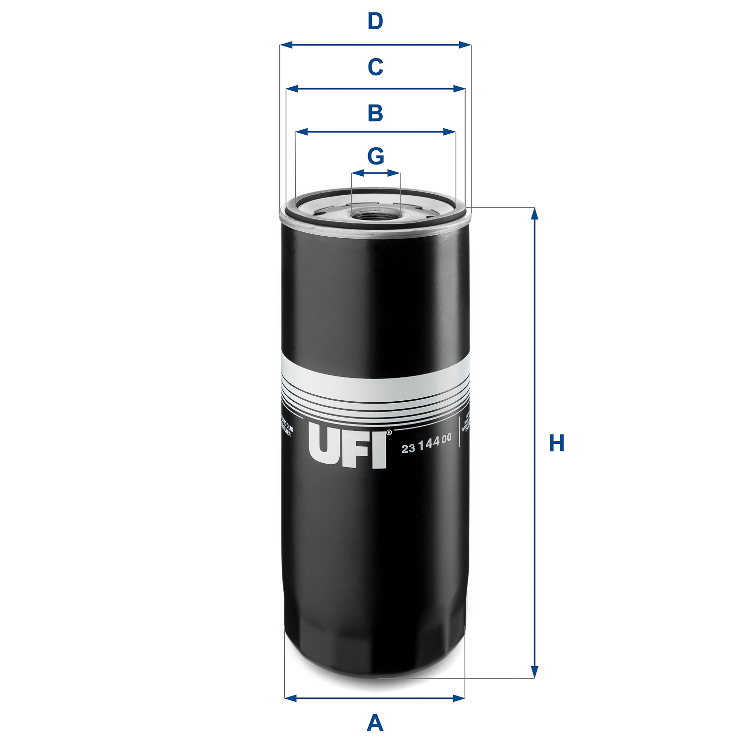 Filtro olio UFI 23.144.00