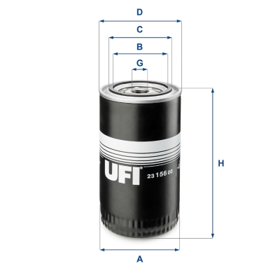 Filtro olio UFI 23.156.00
