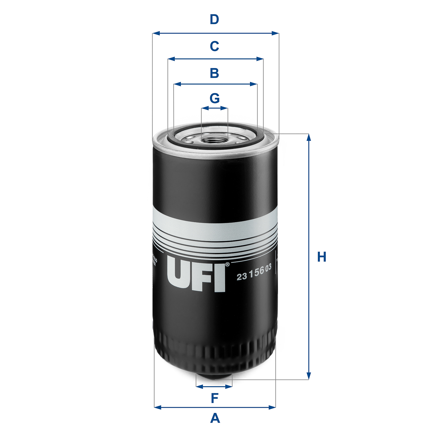 Filtro olio UFI 23.156.03