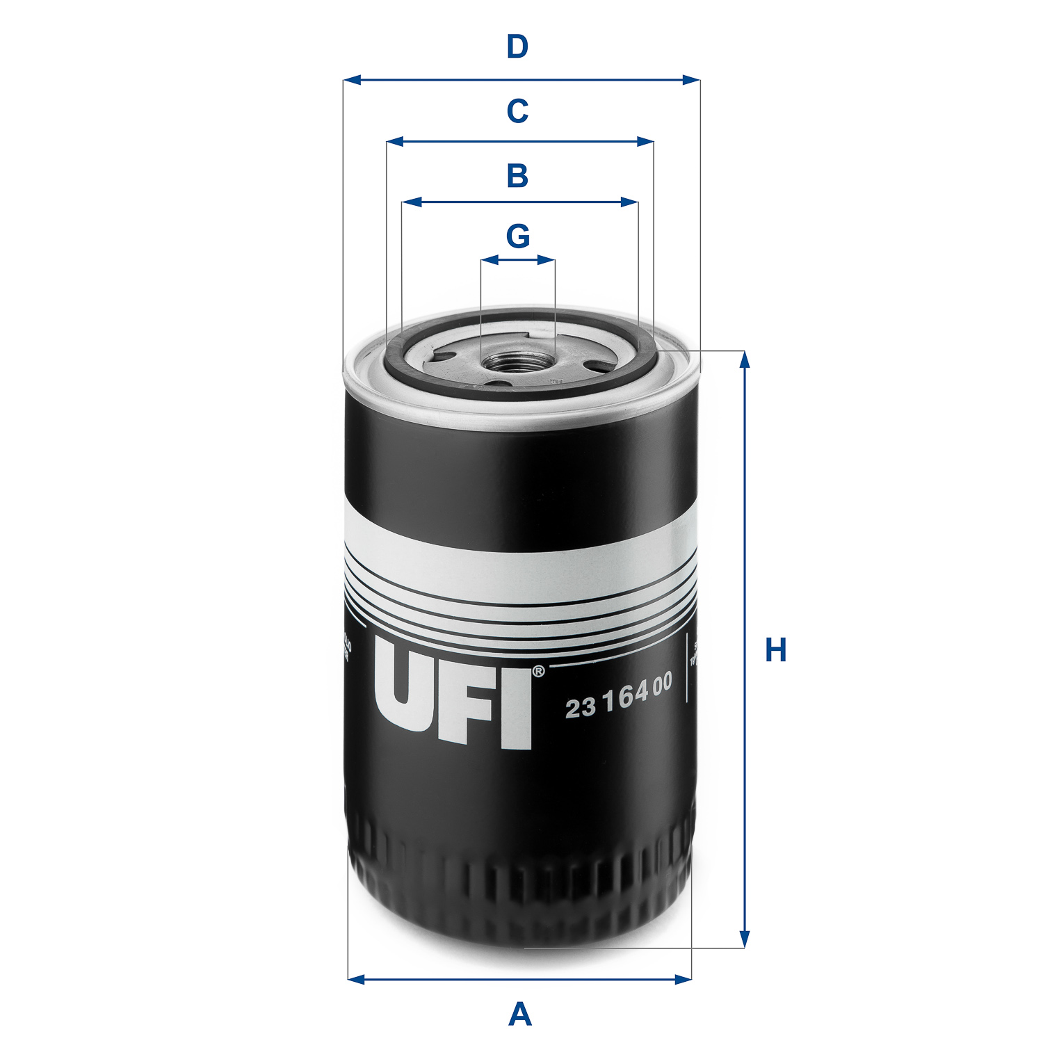 Filtro olio UFI 23.164.00