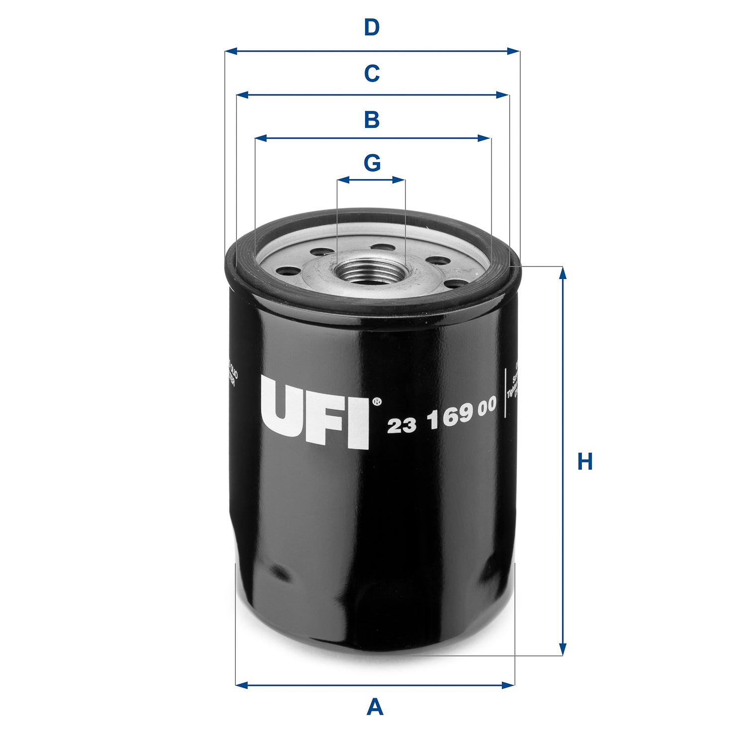 Filtro olio UFI 23.169.00