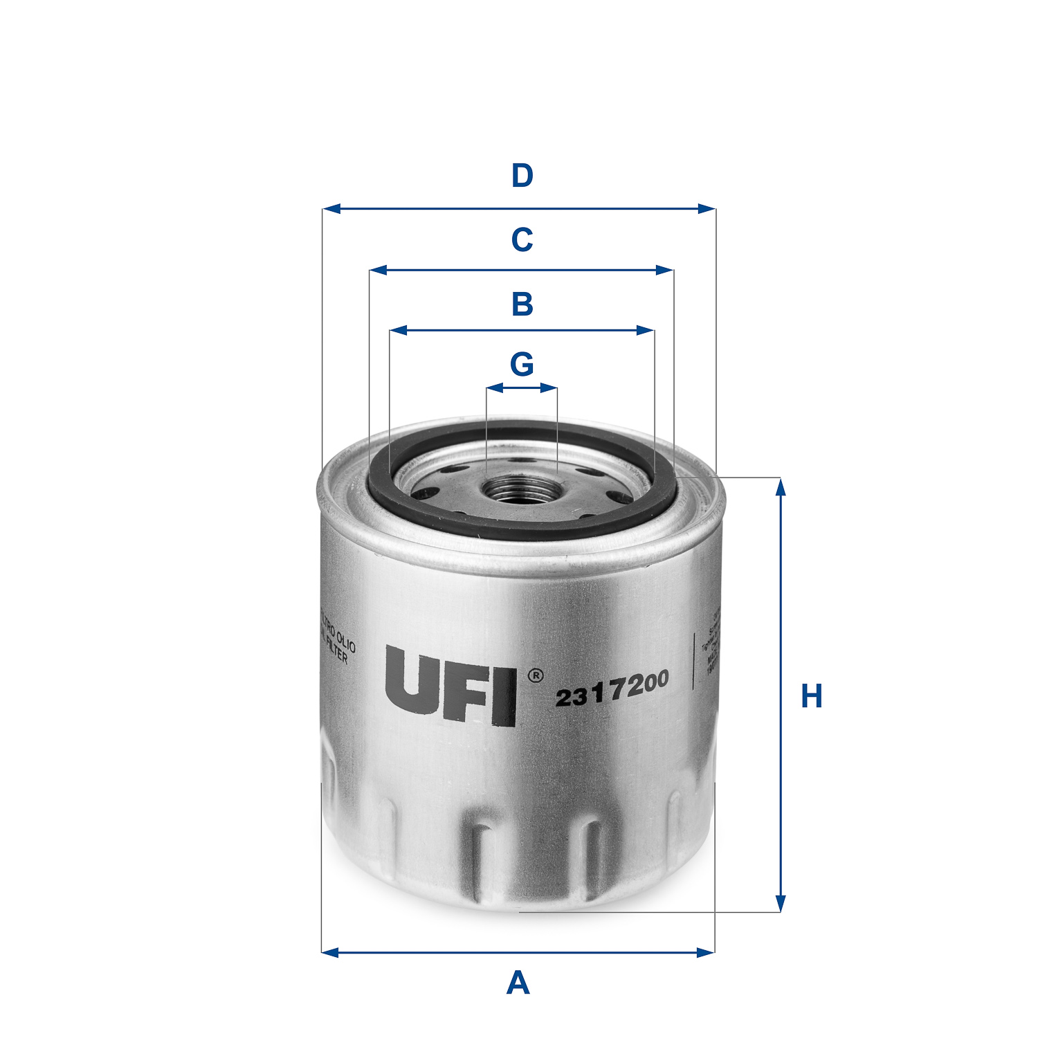 Filtro olio UFI 23.172.00