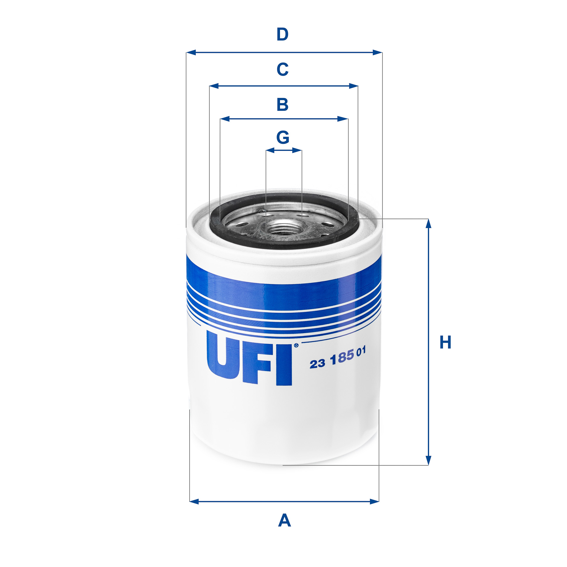 Filtro olio UFI 23.185.01