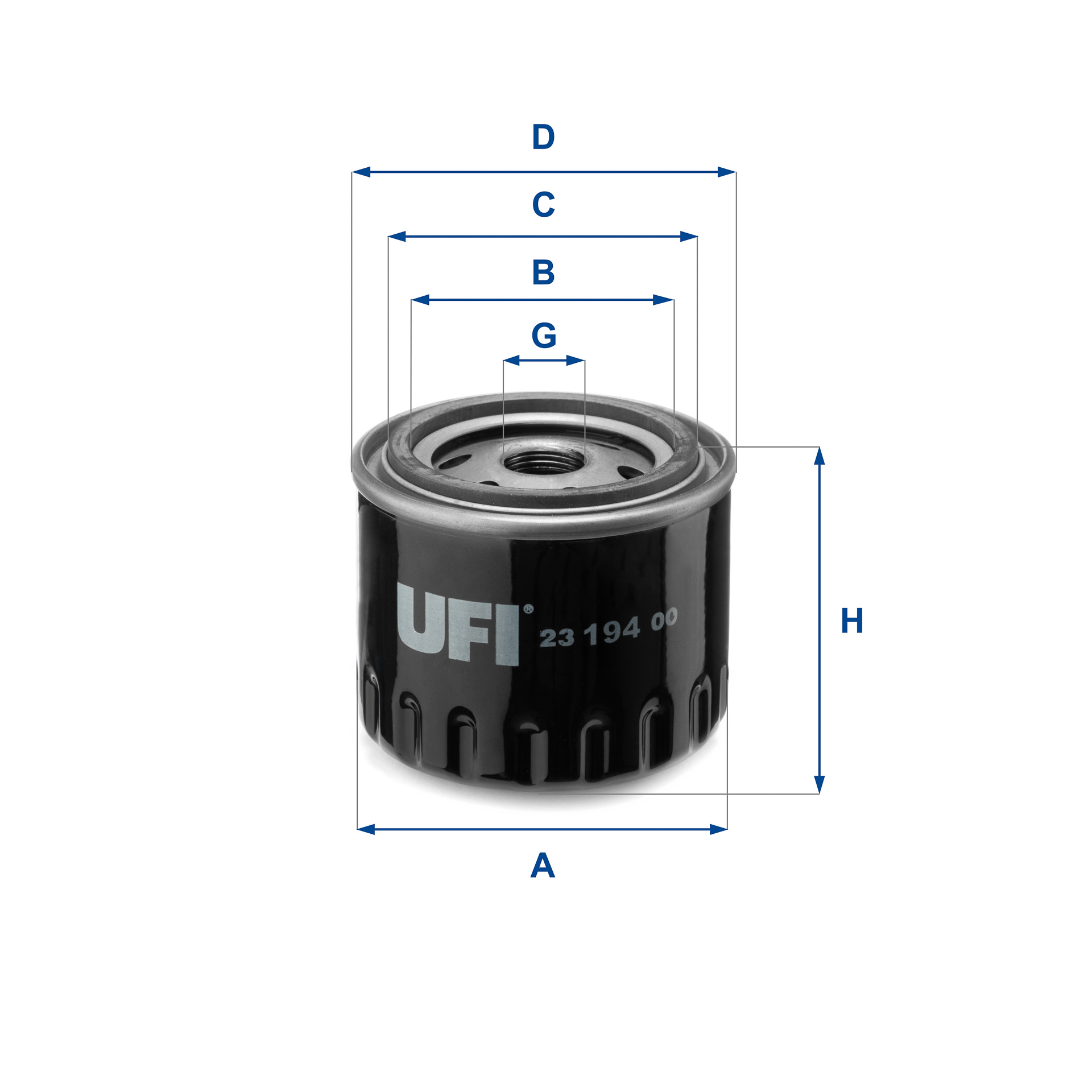 Filtro olio UFI 23.194.00