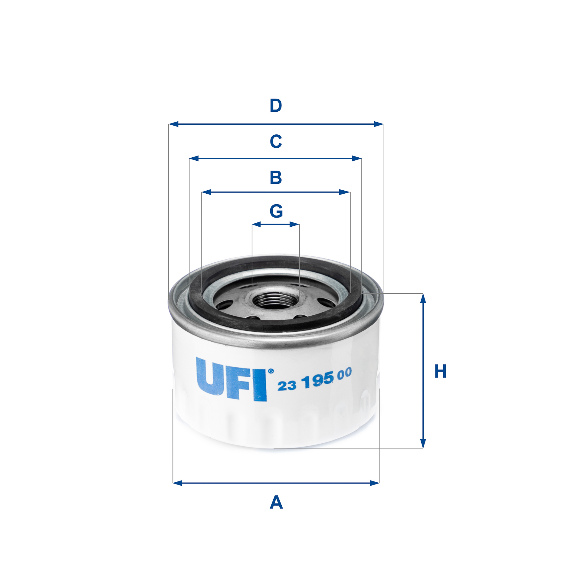 Filtro olio UFI 23.195.00