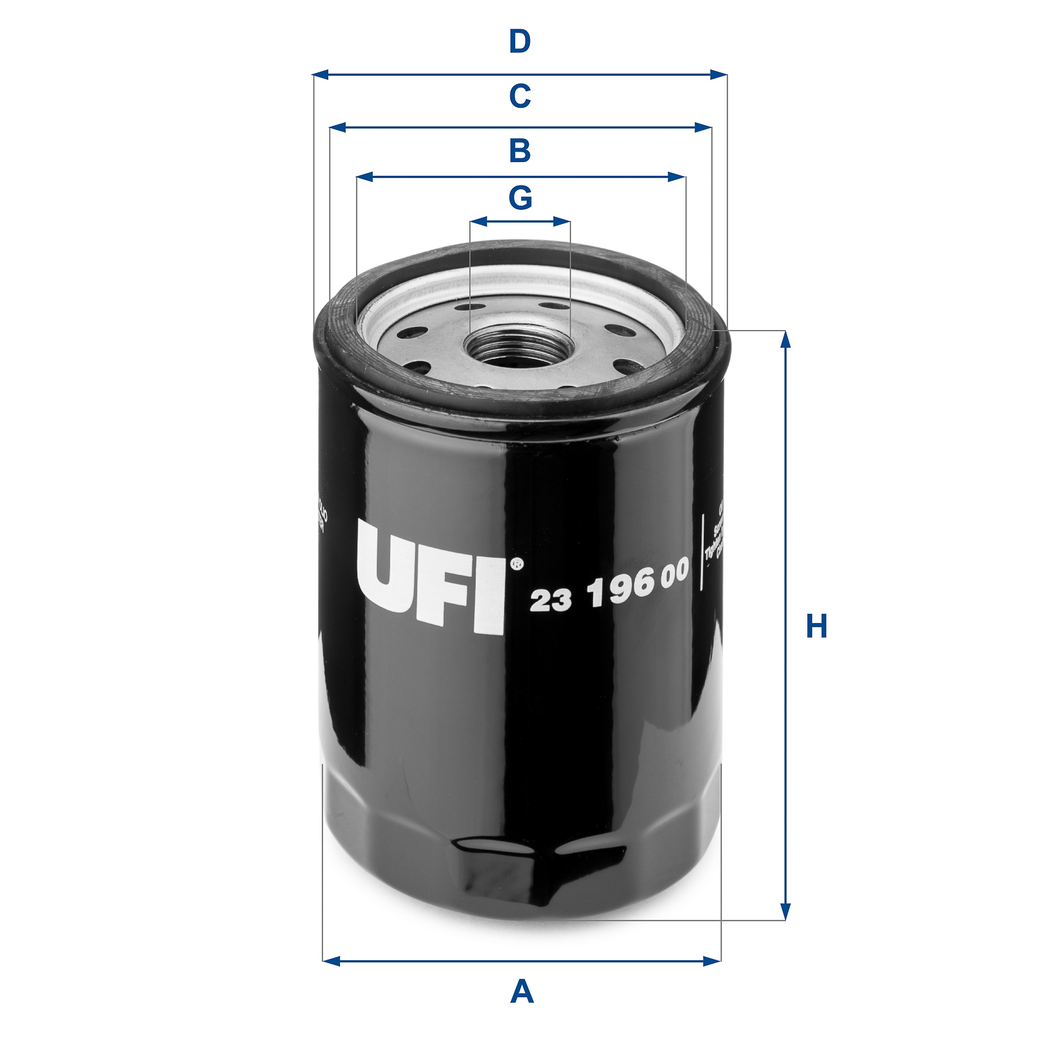 Filtro olio UFI 23.196.00