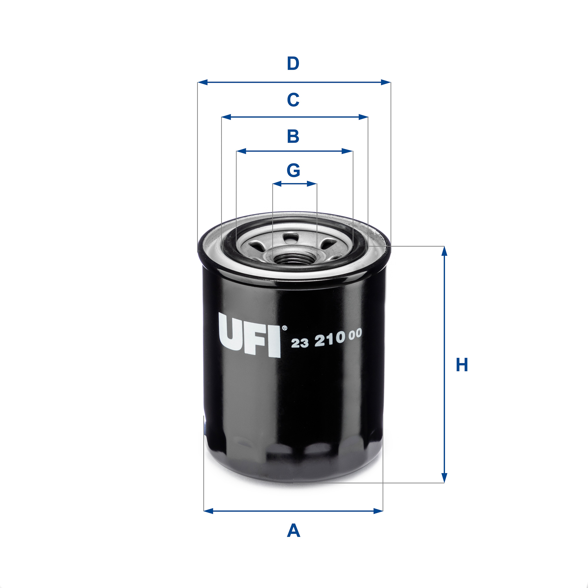 Filtro olio UFI 23.210.00