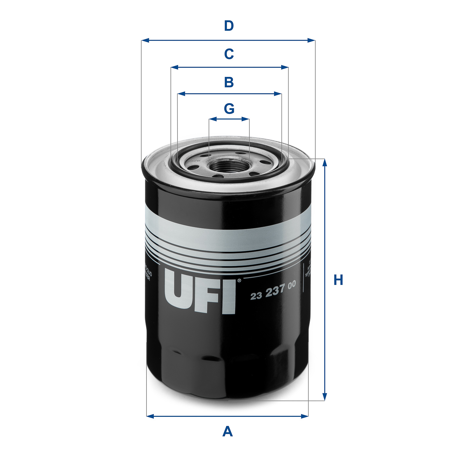Filtro olio UFI 23.237.00