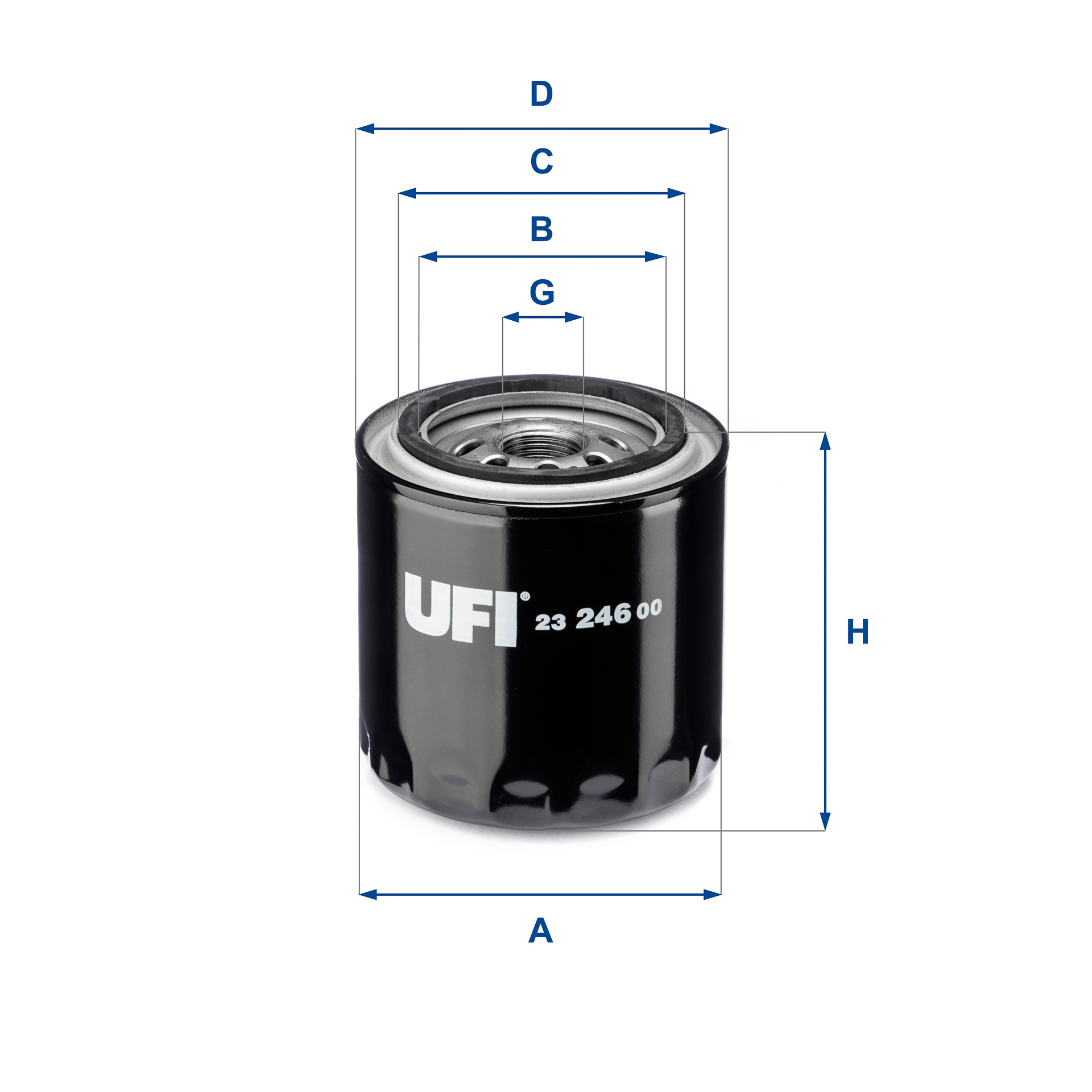 Filtro olio UFI 23.246.00