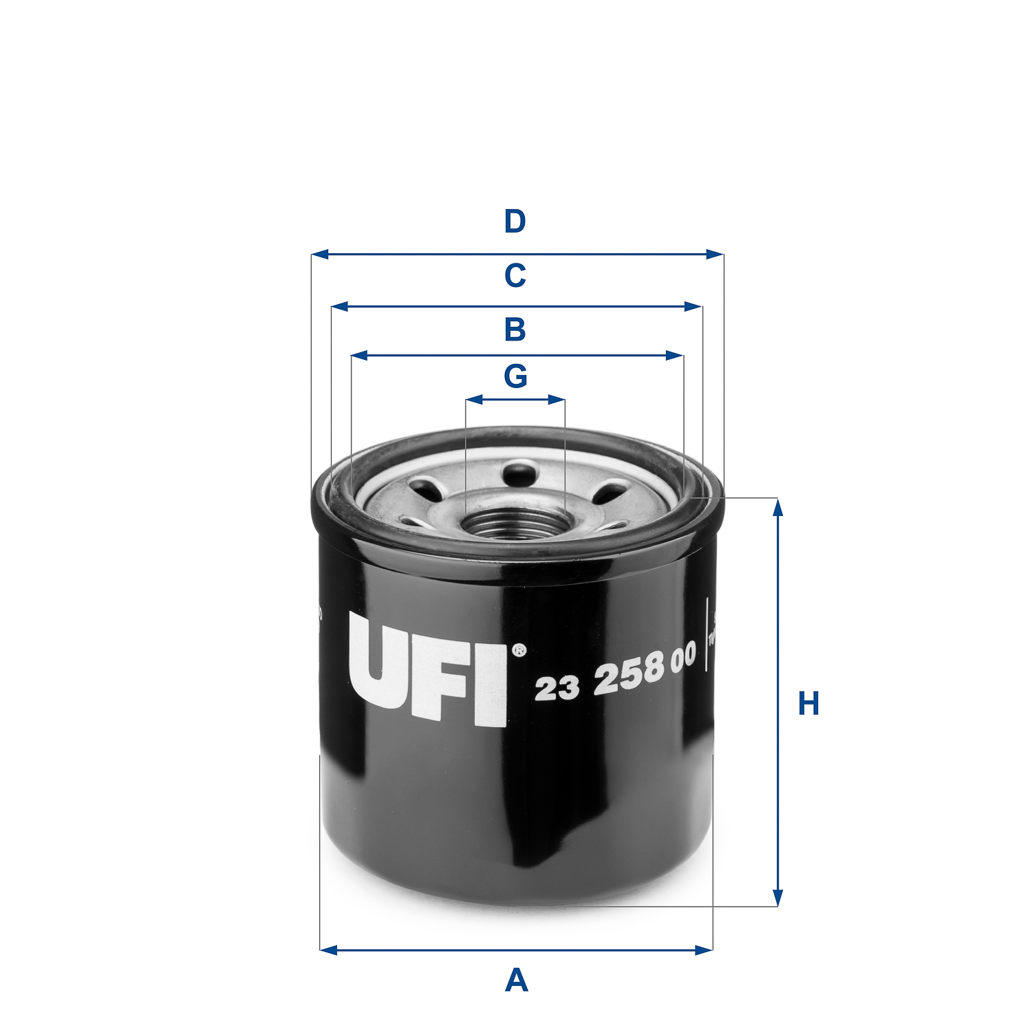 Filtro olio UFI 23.258.00