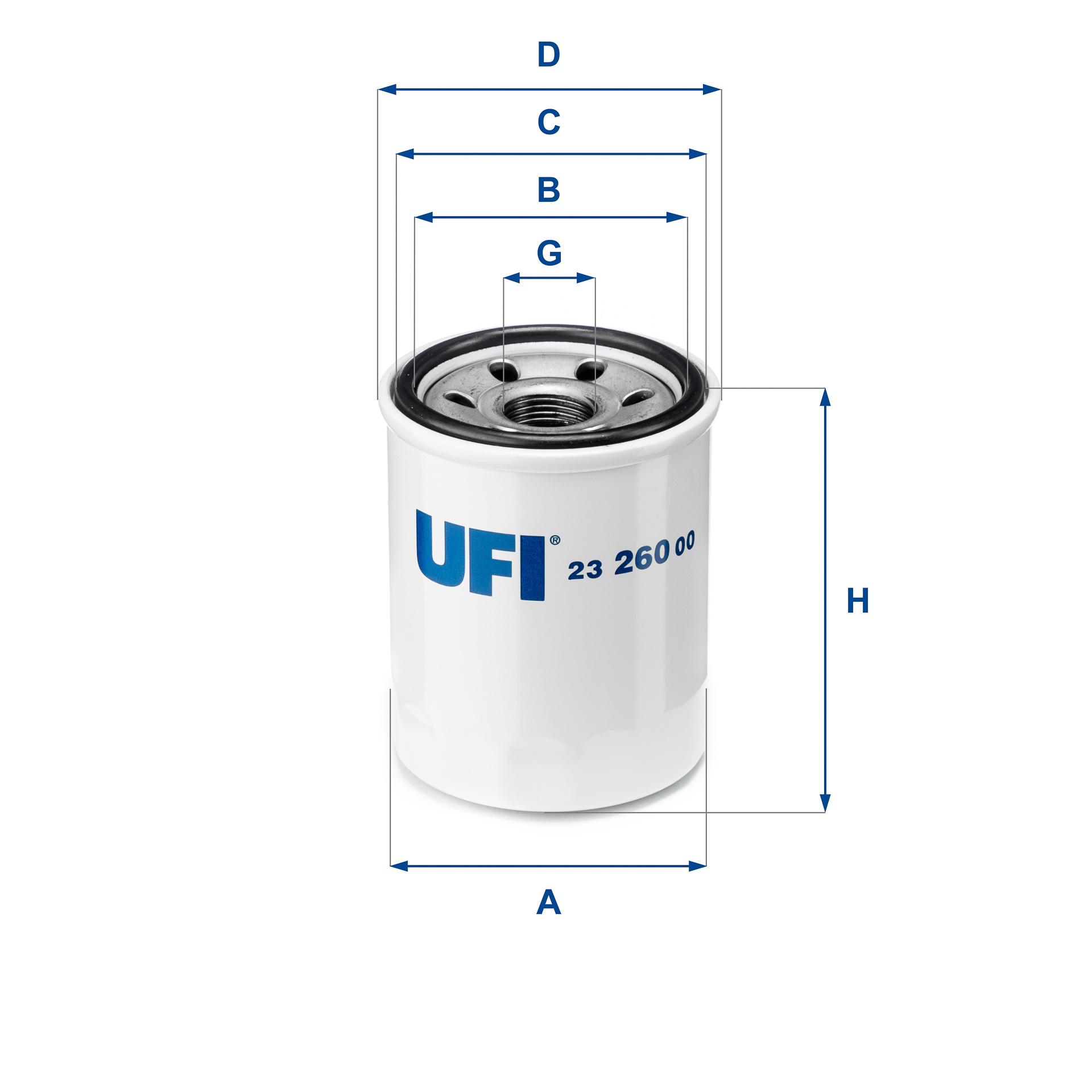 Filtro olio UFI 23.260.00