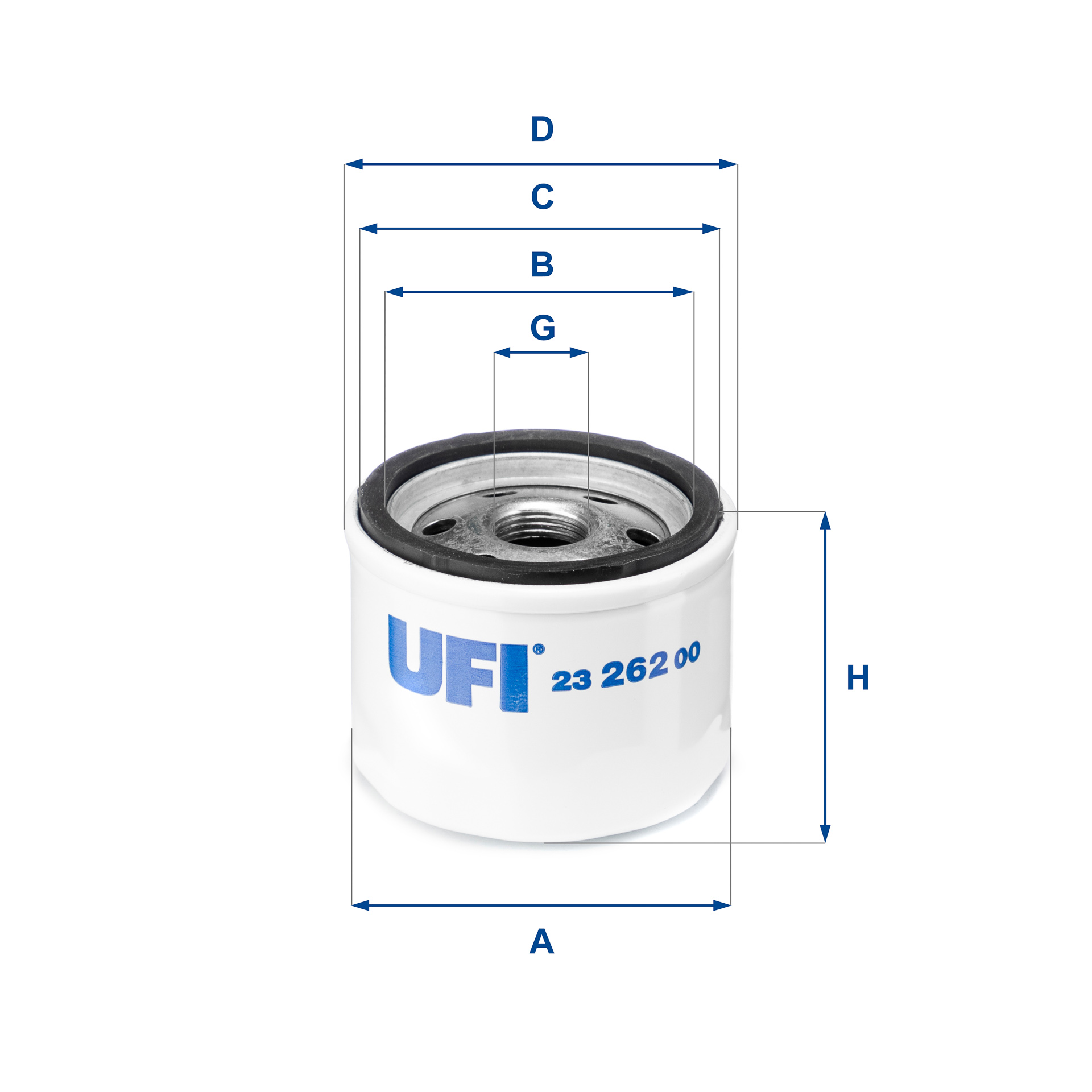 Filtro olio UFI 23.262.00