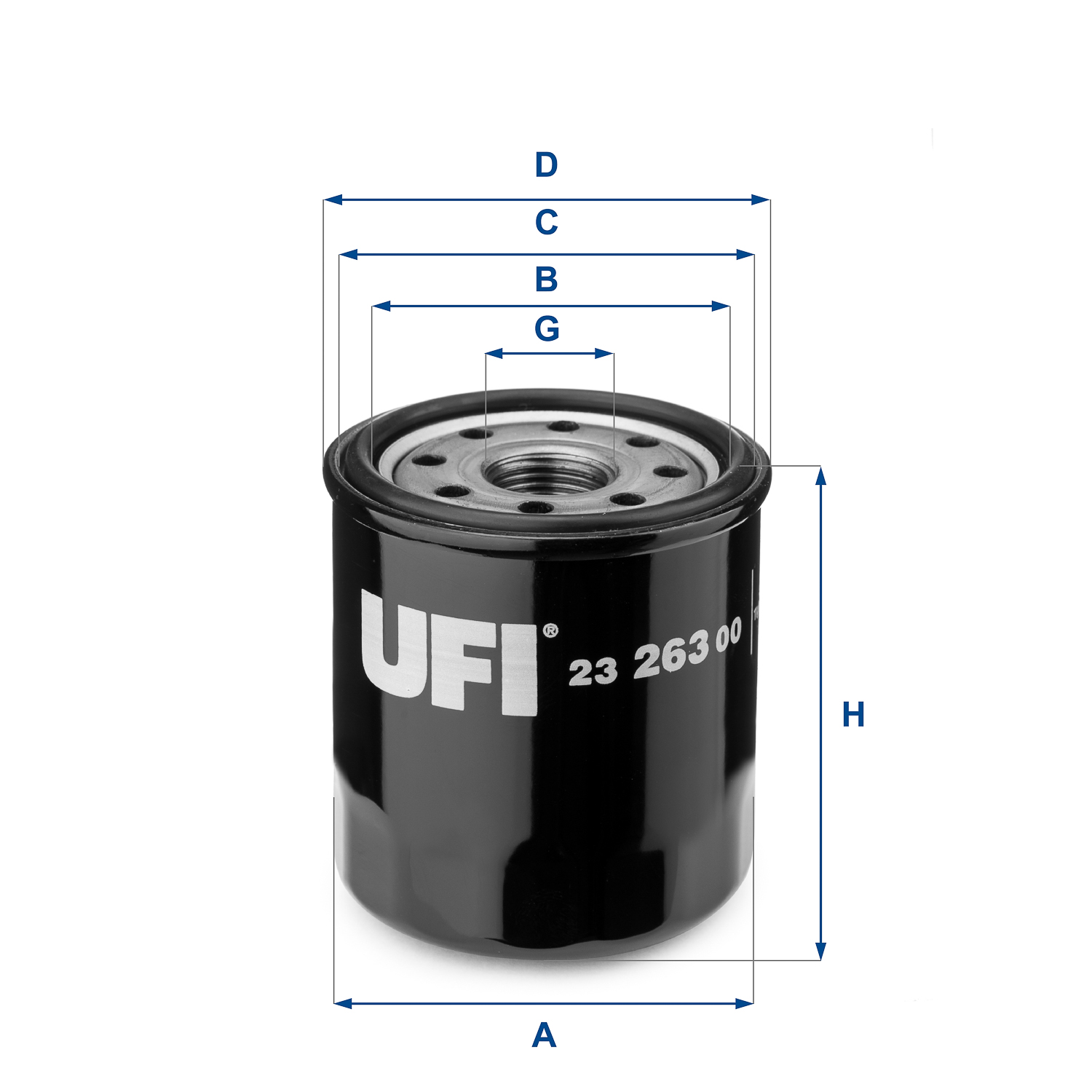 Filtro olio UFI 23.263.00
