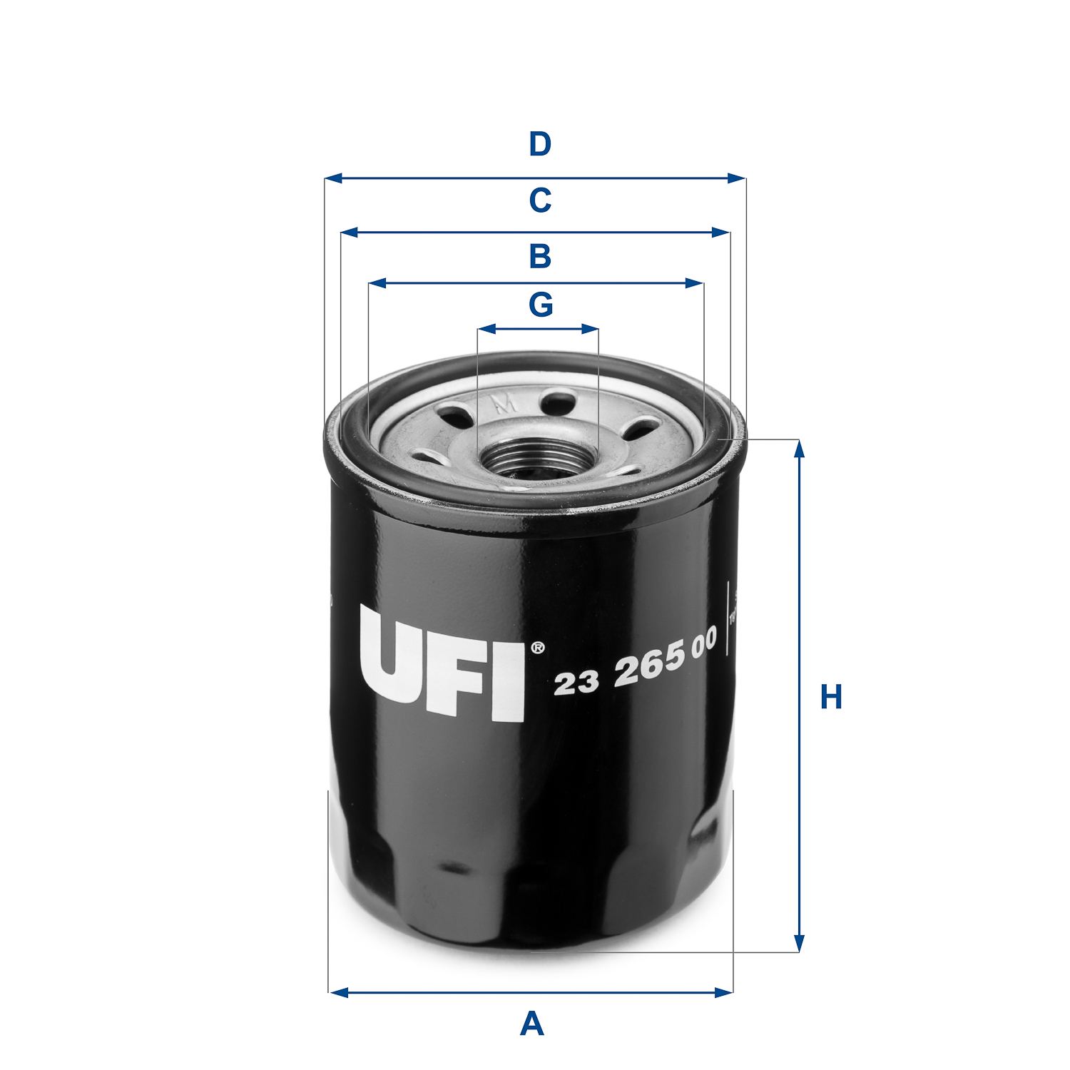 Filtro olio UFI 23.265.00