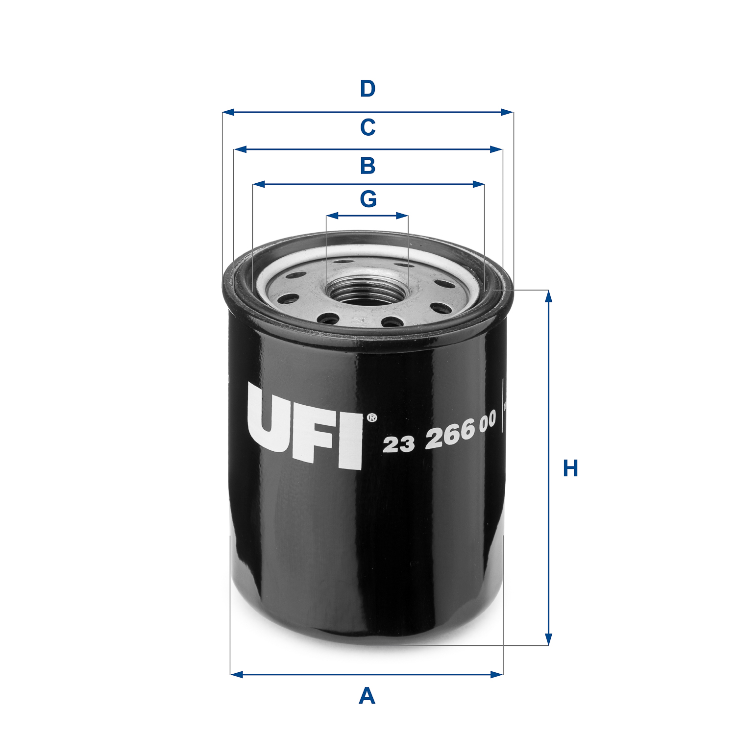 Filtro olio UFI 23.266.00