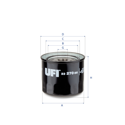 Filtro olio UFI 23.270.00