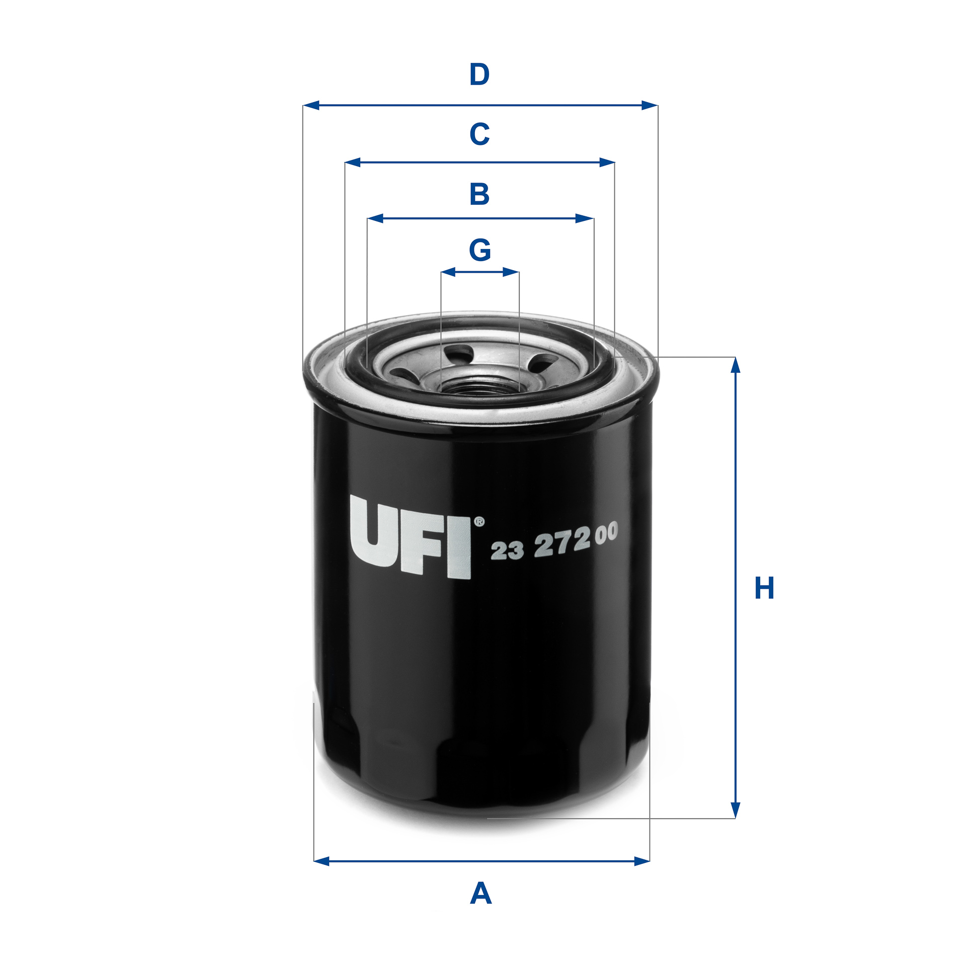 Filtro olio UFI 23.272.00