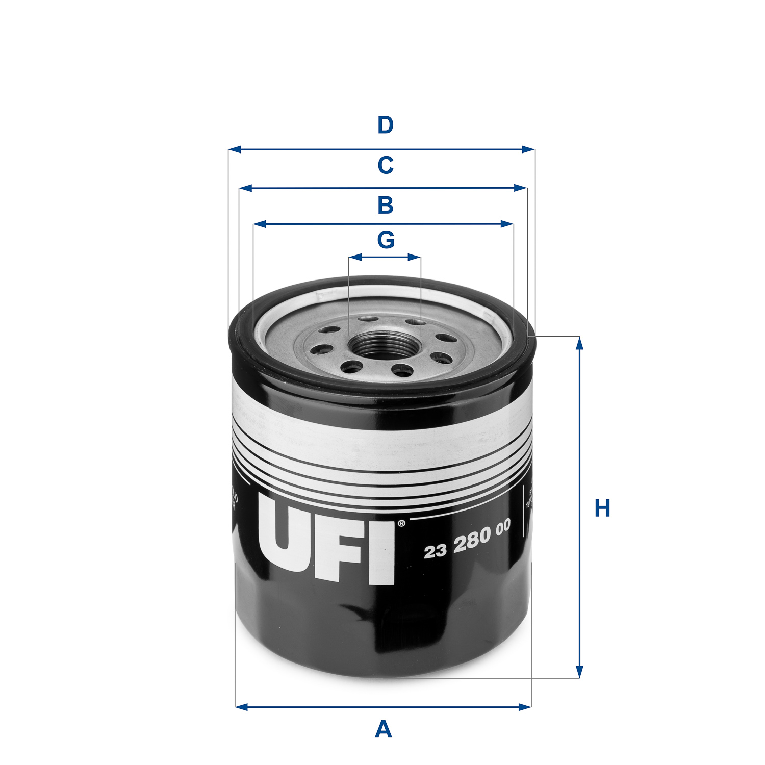 Filtro olio UFI 23.280.00