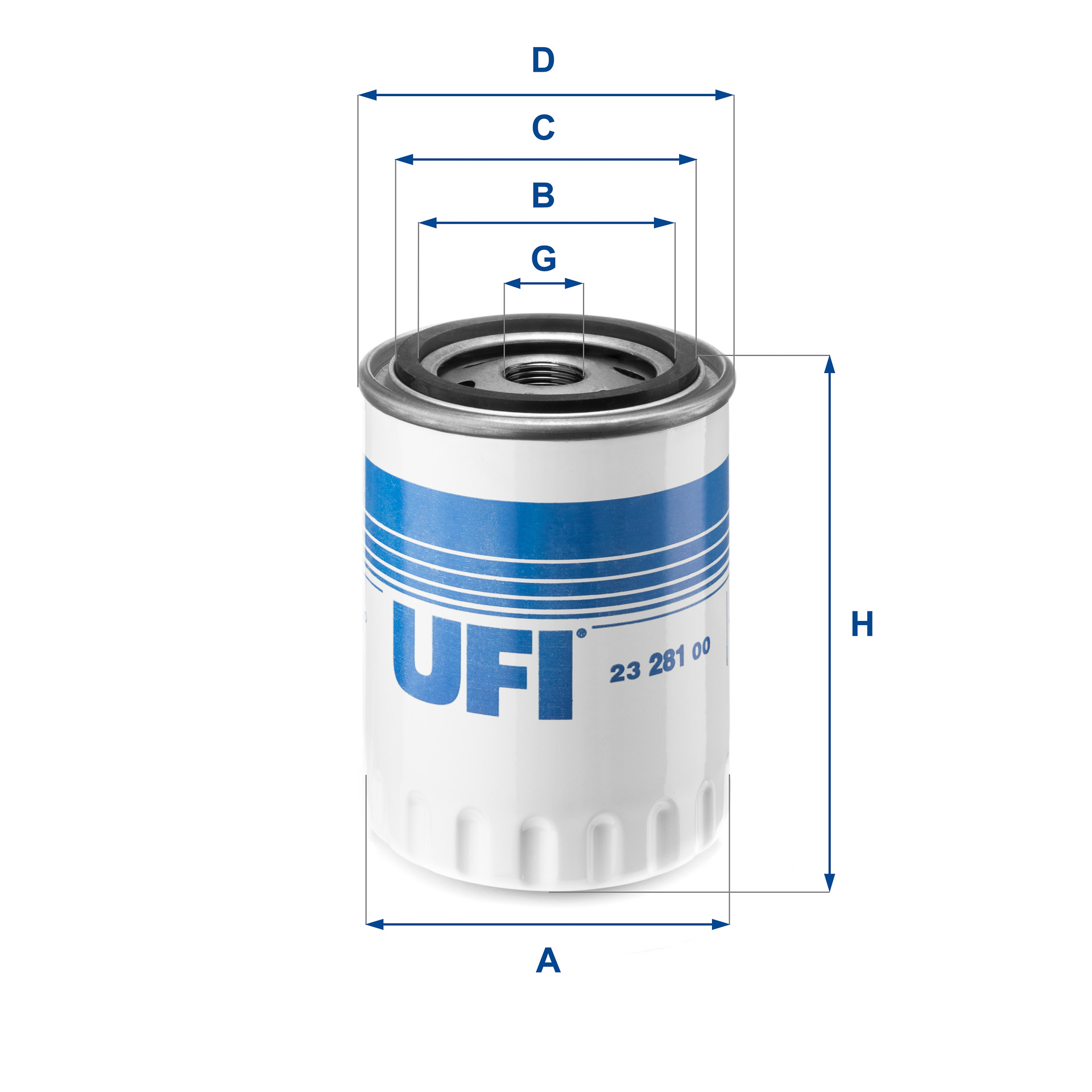 Filtro olio UFI 23.281.00