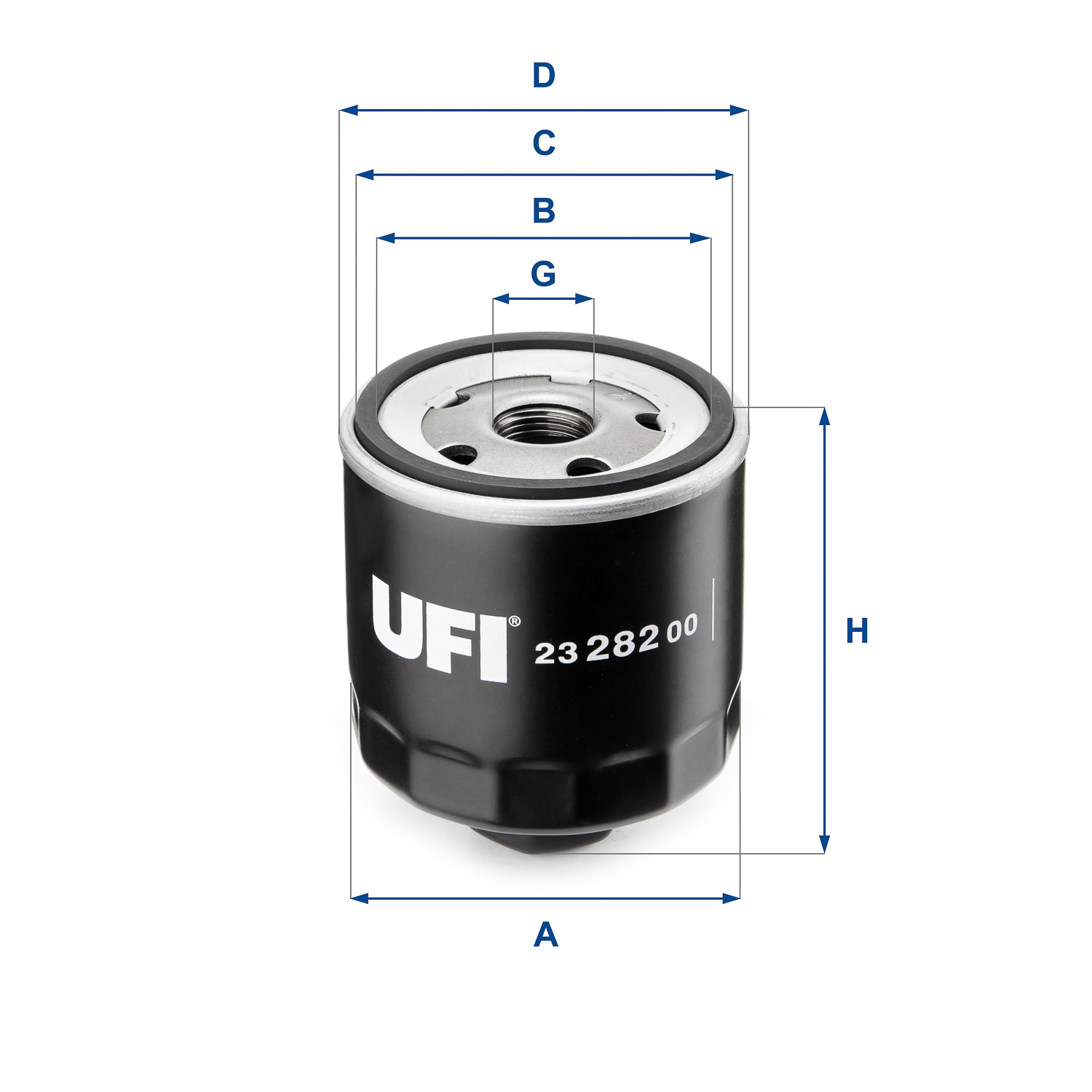 Filtro olio UFI 23.282.00