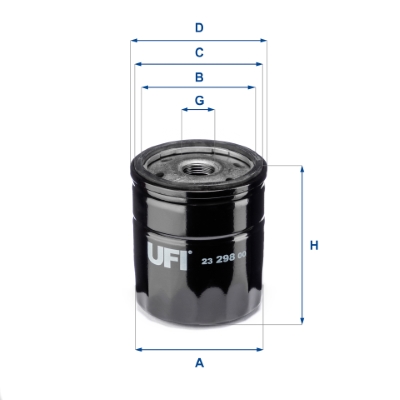 Filtro olio UFI 23.298.00