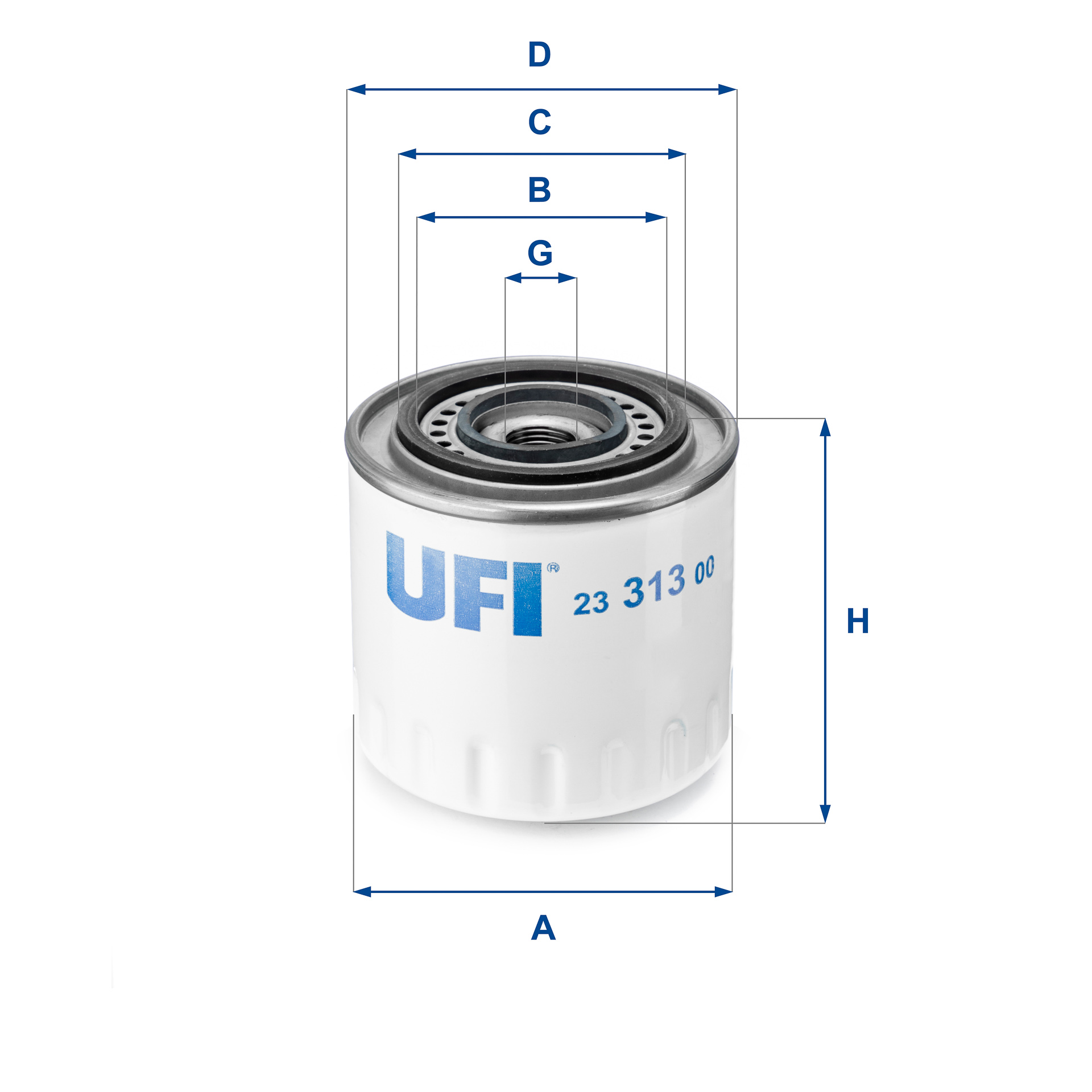 Filtro olio UFI 23.313.00