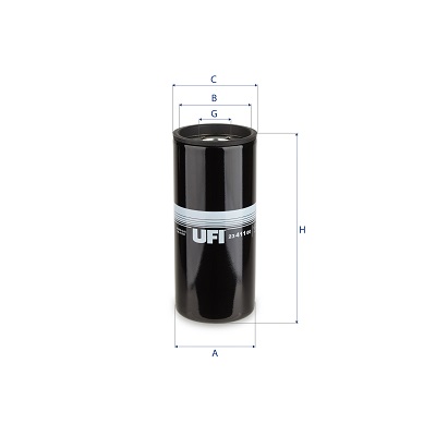 Filtro olio UFI 23.411.00