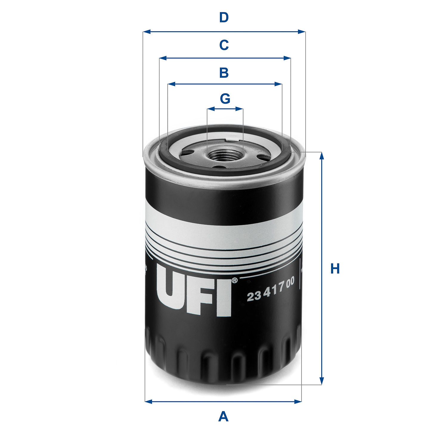 Filtro olio UFI 23.417.00