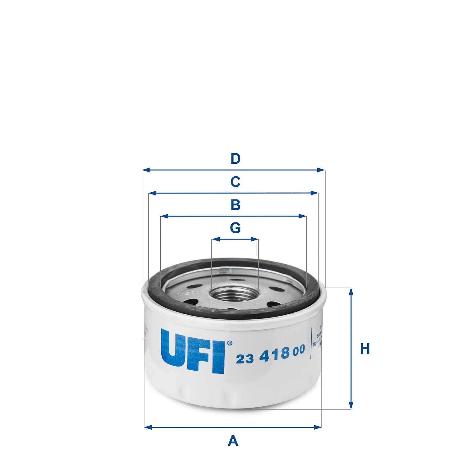 Filtro olio UFI 23.418.00