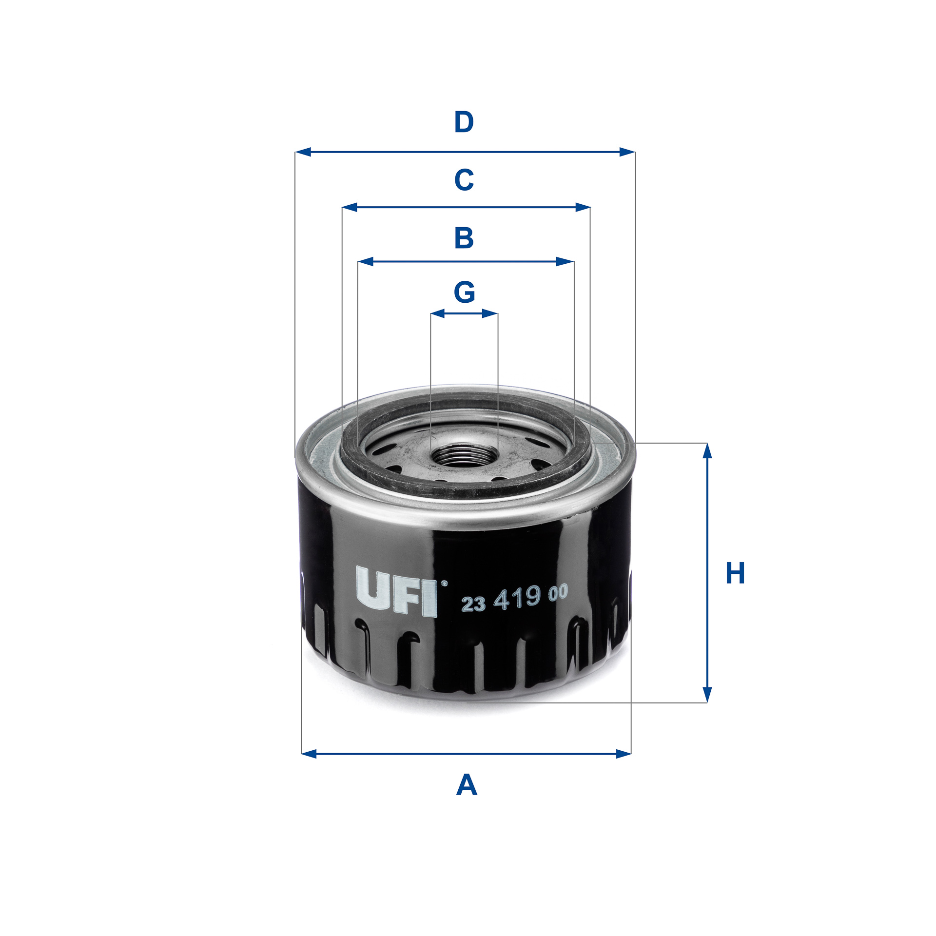 Filtro olio UFI 23.419.00