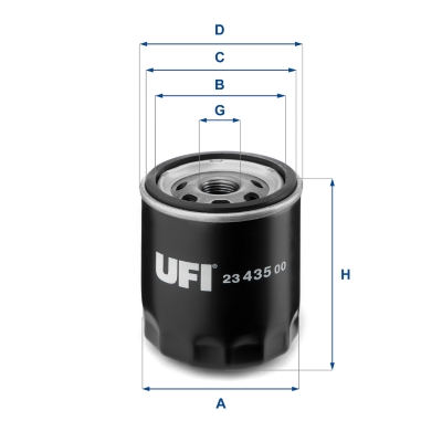 Filtro olio UFI 23.435.00